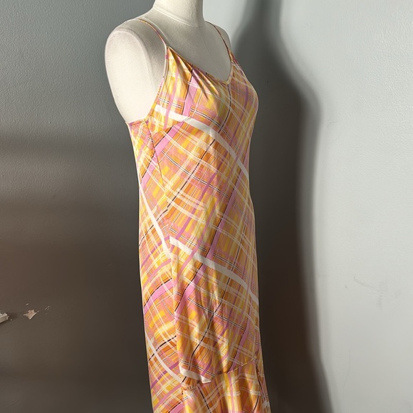 Women’s Inwear Copenhagen 1969 Slip on Yellow Check Sleeveless Dress size US 8 - Picture 8 of 13